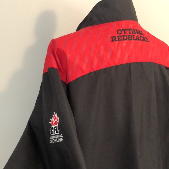 Ottawa RedBlacks CFL Reebok Mens XL Windbreaker/Jacket Bonus🆕Beer Koozie - Picture 5 of 13